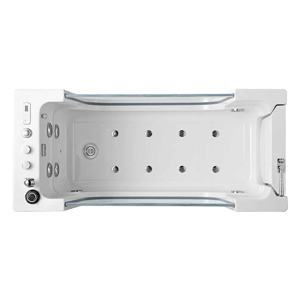 White Color Rectangular Shape Acrylic Bathtub with Lifting Bath Tub for Pet