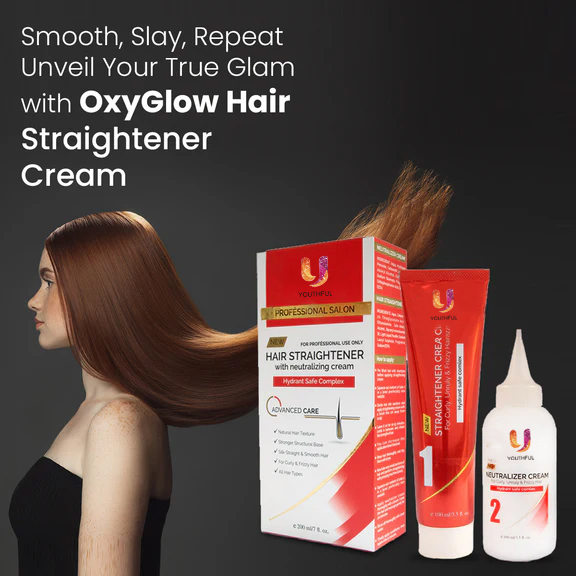 Herbals Hair Straightener with Neutralizer Cream - 200 Ml Straightens Curly