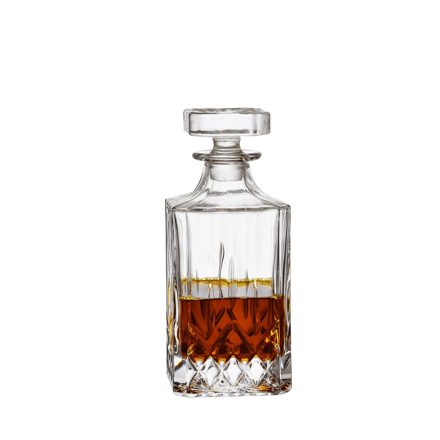 Glass Whisky & Wine Crystal Glass Bottle Decanters for Whiskey Bottles Wholesale
