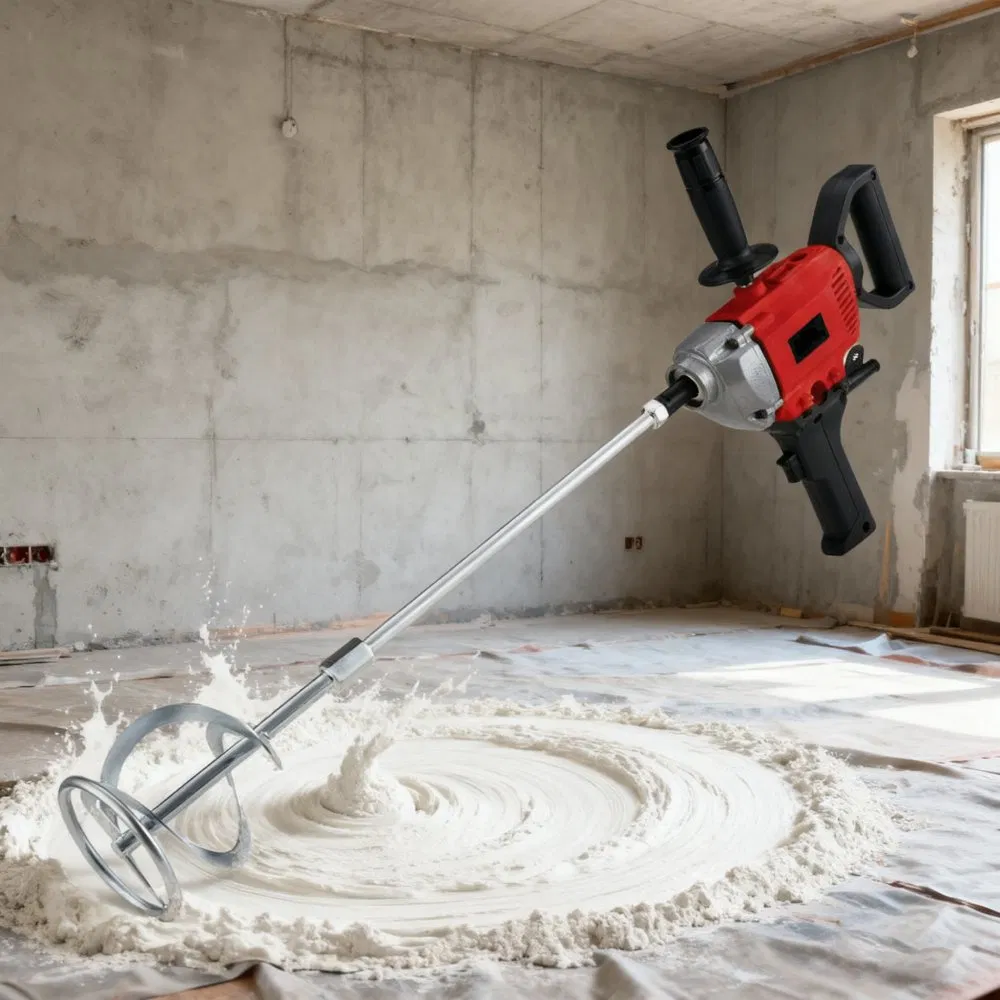 Glgw 220V Industrial Construction Tool High-Power Electric Mixers DIY Handheld Paint Coating & Concrete Mixers
