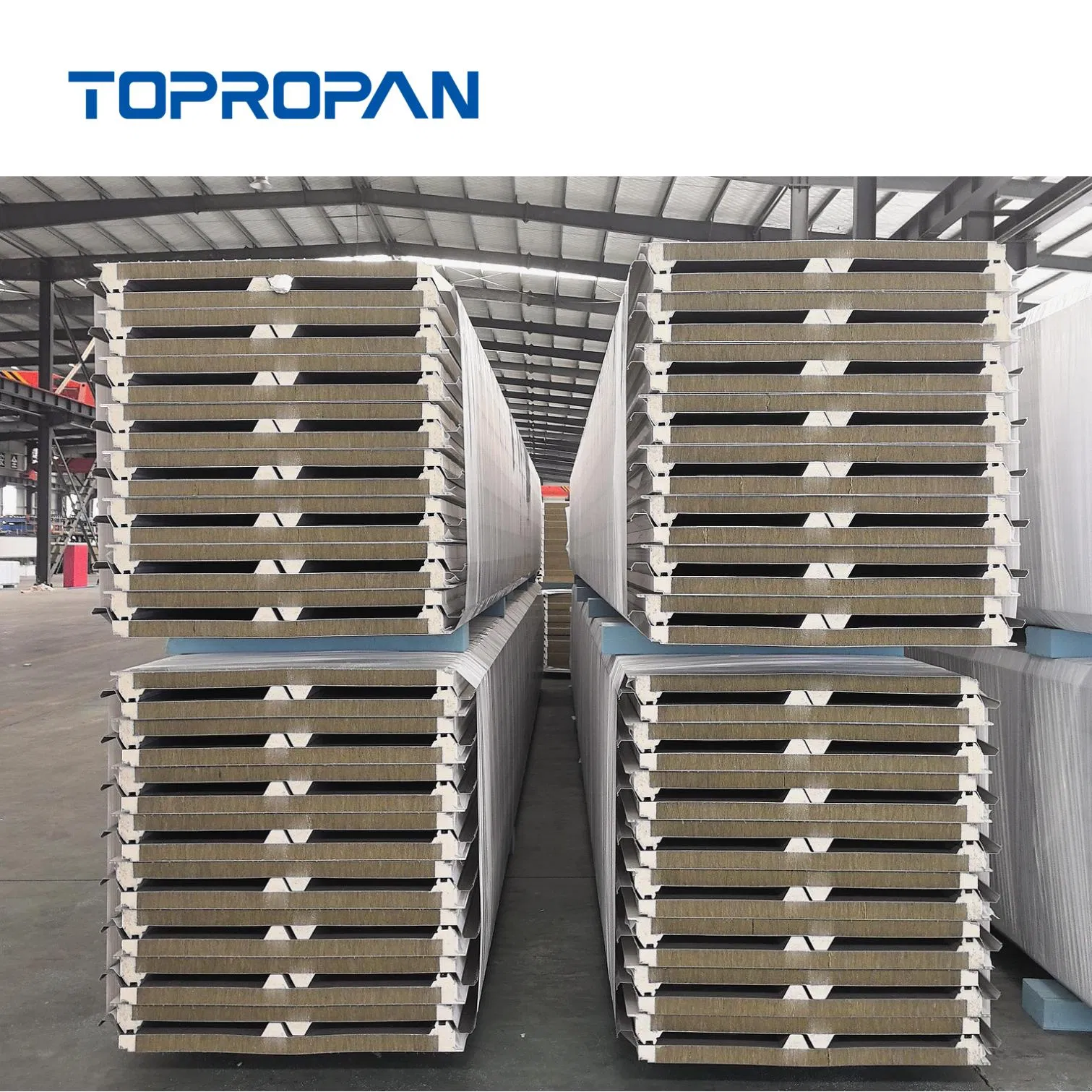 Lightweight PU PIR Rockwool Solar Sandwich Roof Panel