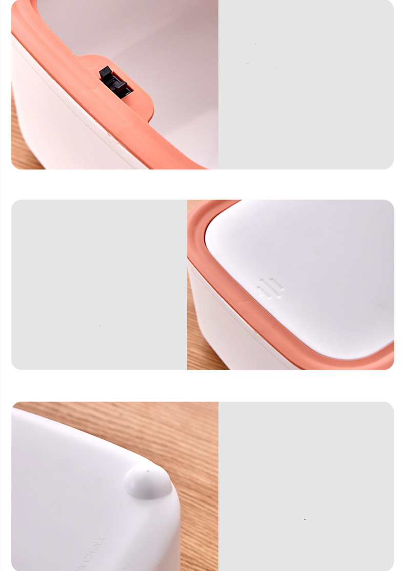 Household Tabletop Storage Paper Basket Trash Can