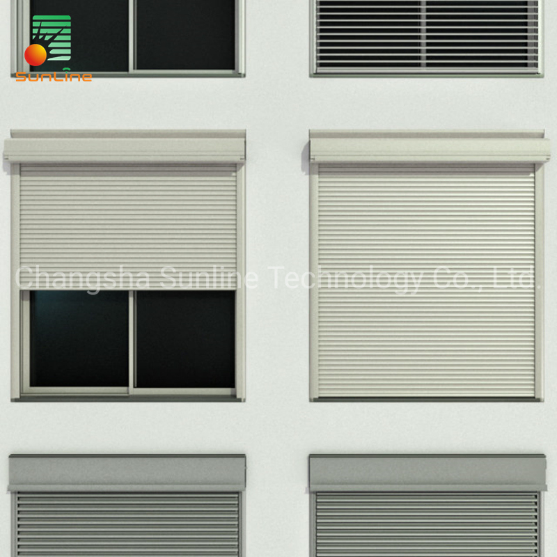 Storm European Roller Shutter Exterior Window/Hurricane Shutter with Tubular Motor
