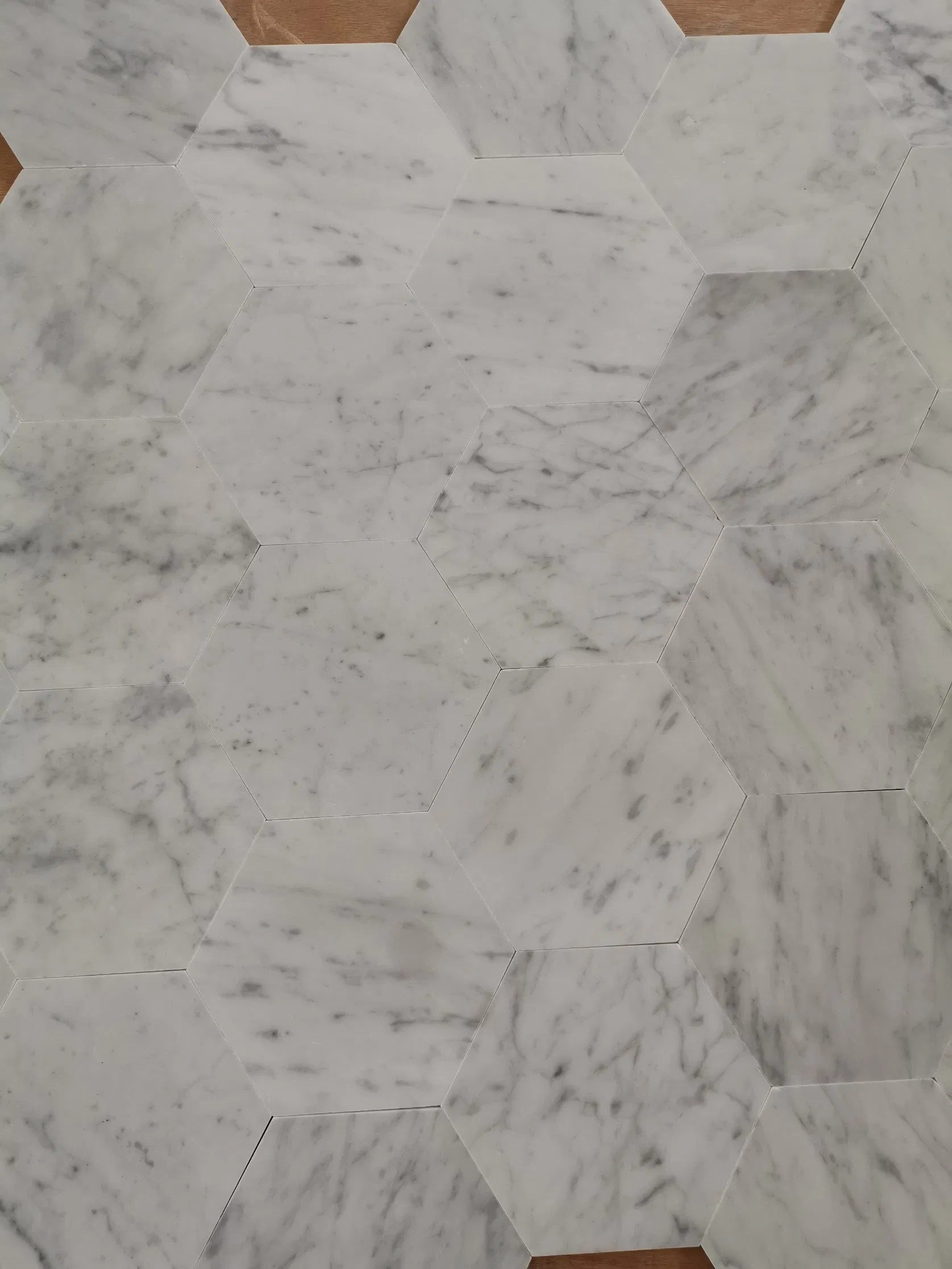 Мозаика из мрамора шестигранная для интерьера