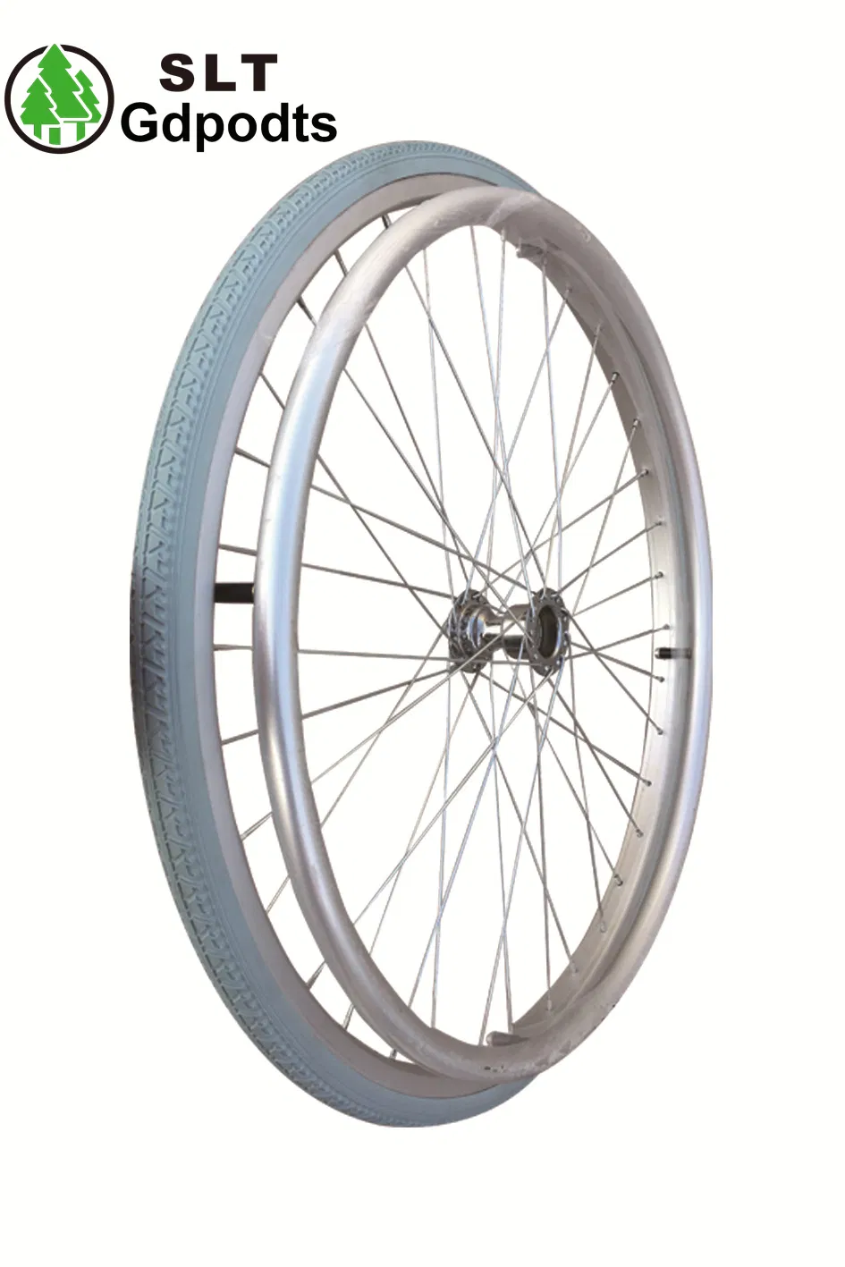 Wchr2401 24 Inch PU Foam Wheel Solid Polyurethane Wheelchair Rear Wheel