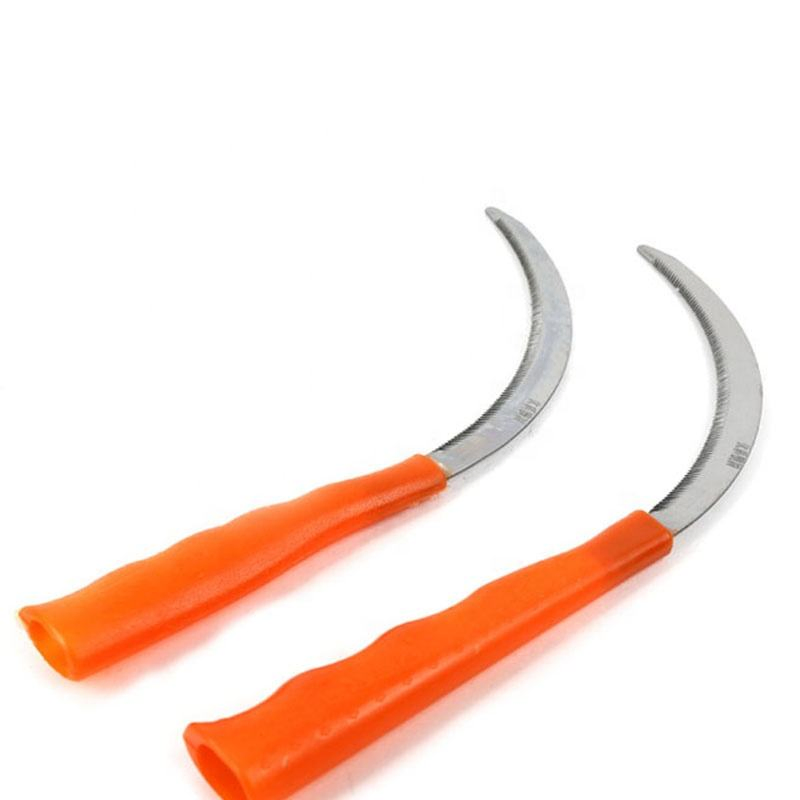 Steel Grass Tooth Sickle with Wooden Sickle Handle Plastic Handle on Hot Sale