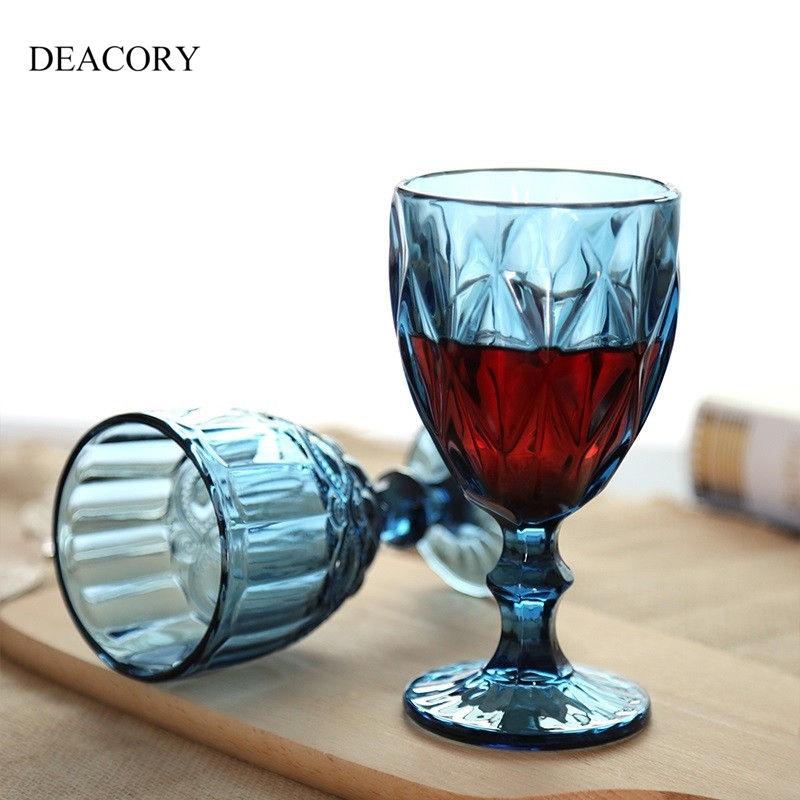 Elegant Wholesale Colored Crystal Wine Glasses for Weddings