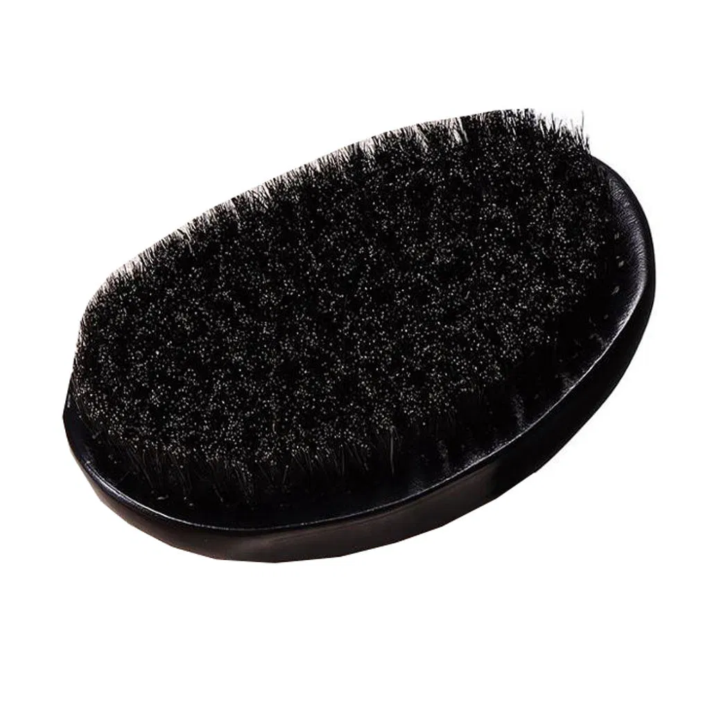 Custom Wholesale Wooden Boar Bristle Men's Facial Care Beard Brush