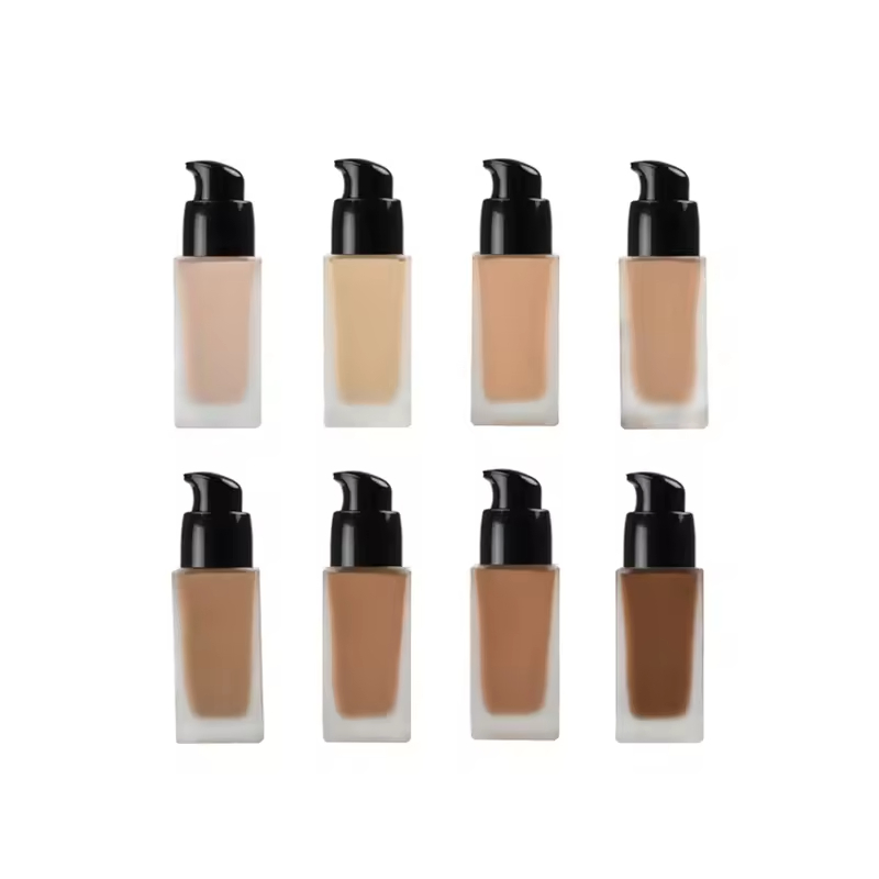 Dark Matte Foundation Long-Lasting Waterproof Natural Face Concealer Liquid Oil-Control Mineral Private Label Foundation