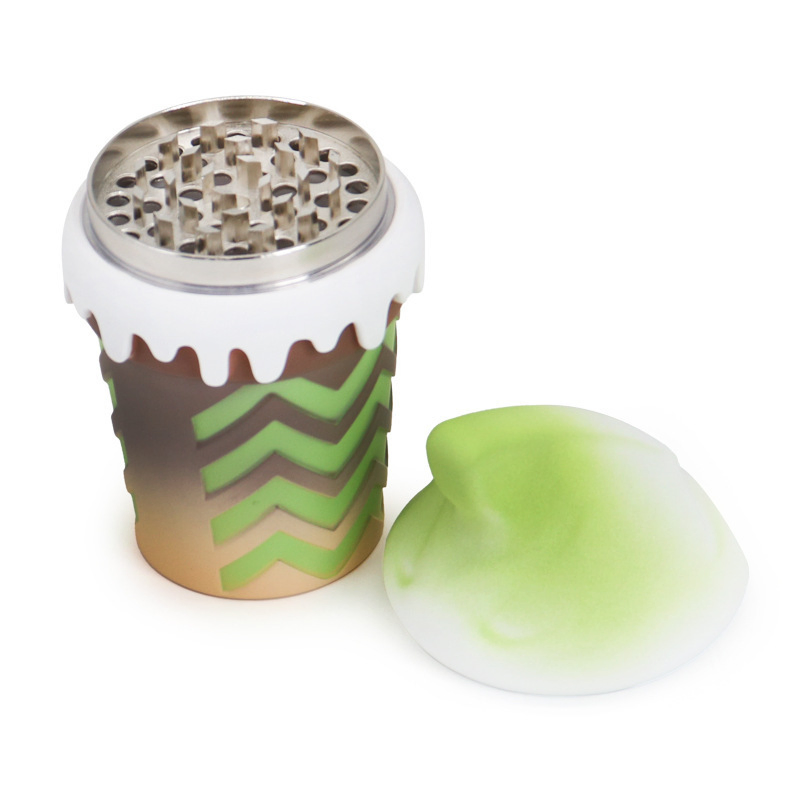 Colorful Ice Cream Cone Shapes Zinc Alloy Herb Grinder
