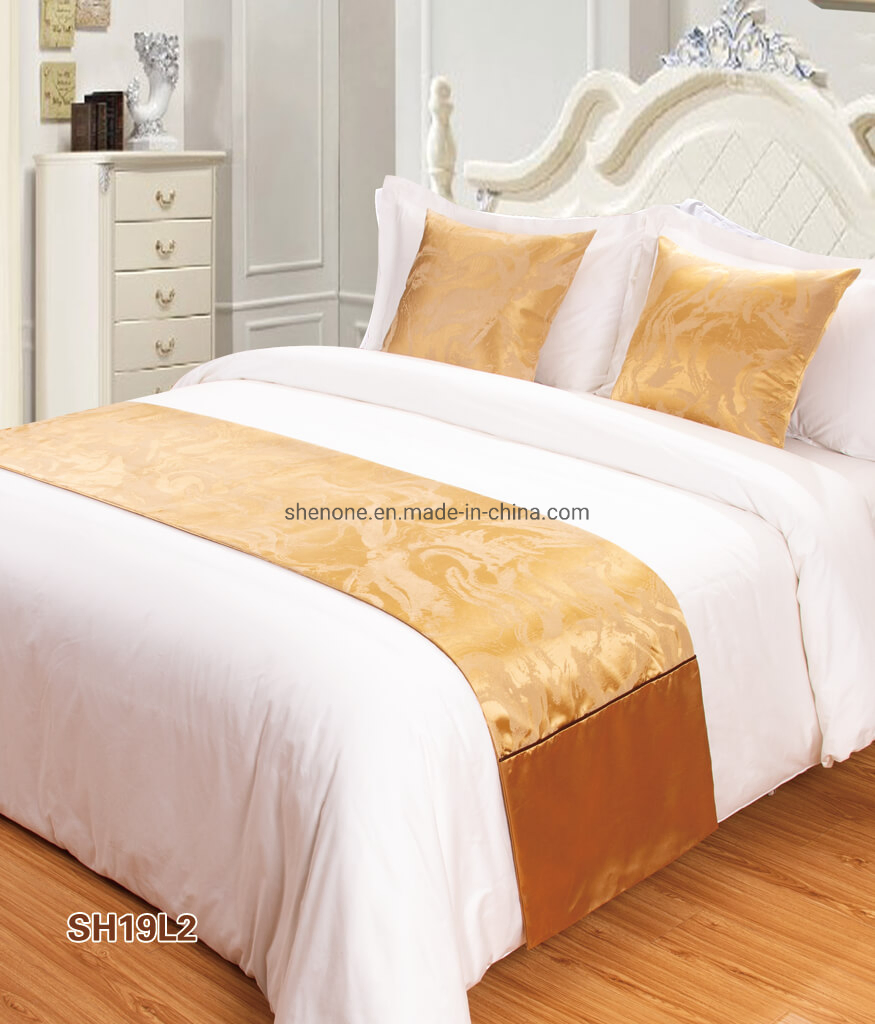 Shenone Wholesale High Quality Queen Size Hotel Bed Linens Bed Runner