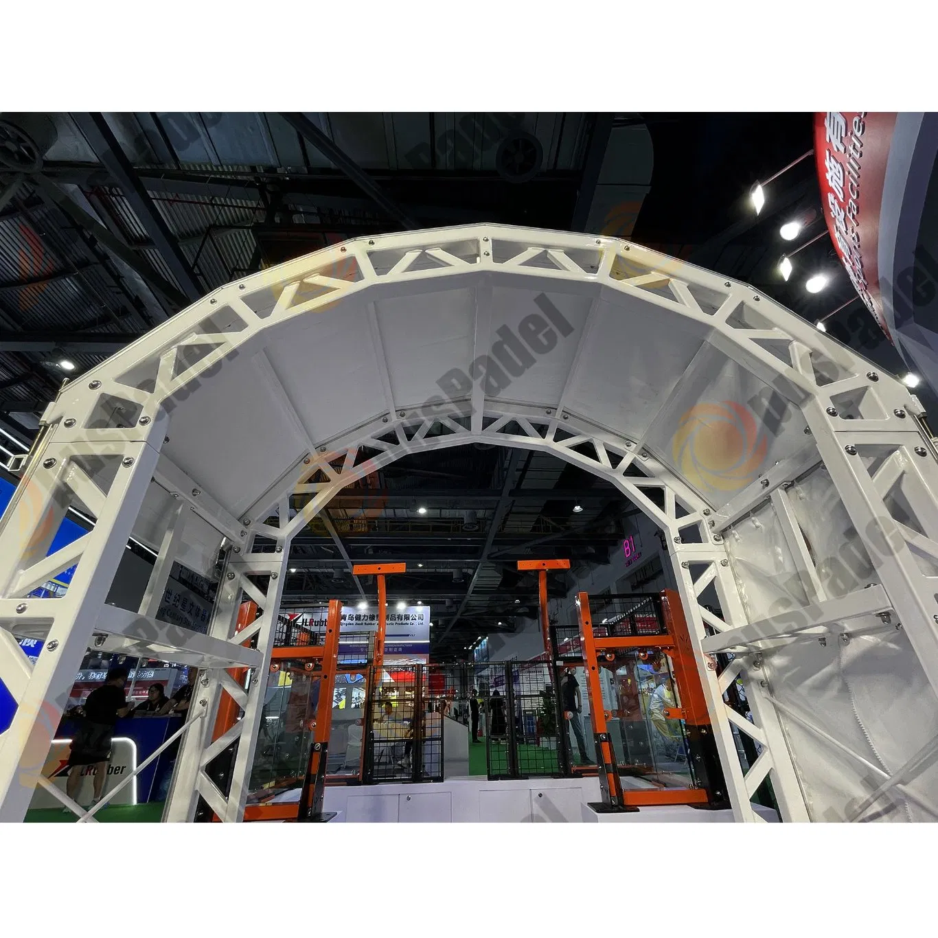Padel Manufacturer Large Indoor Space Sport Tent Padel Court Cover Outdoor Basketball Court Metal Roof
