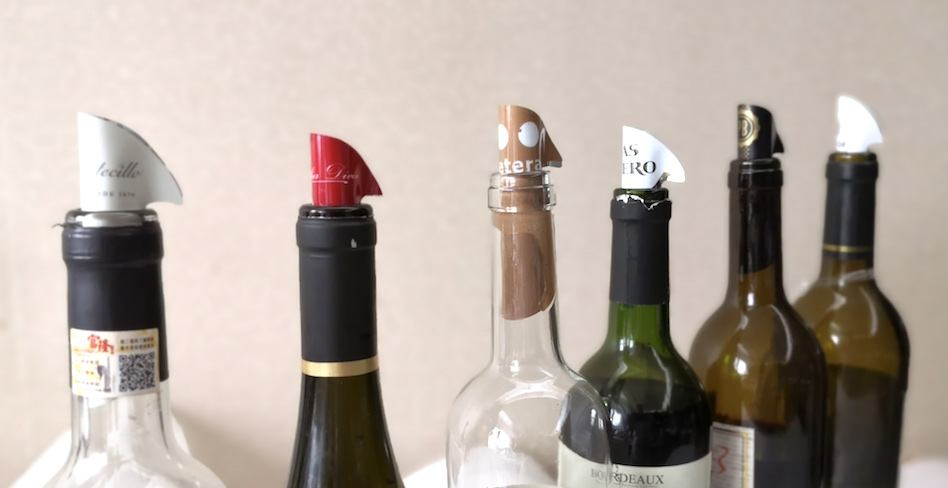 Wine Pour Disc Spout Cards Spout Wine Drop Stopping Pourers Wine Pourer Metal Foil Drop Stoping Pour Spout