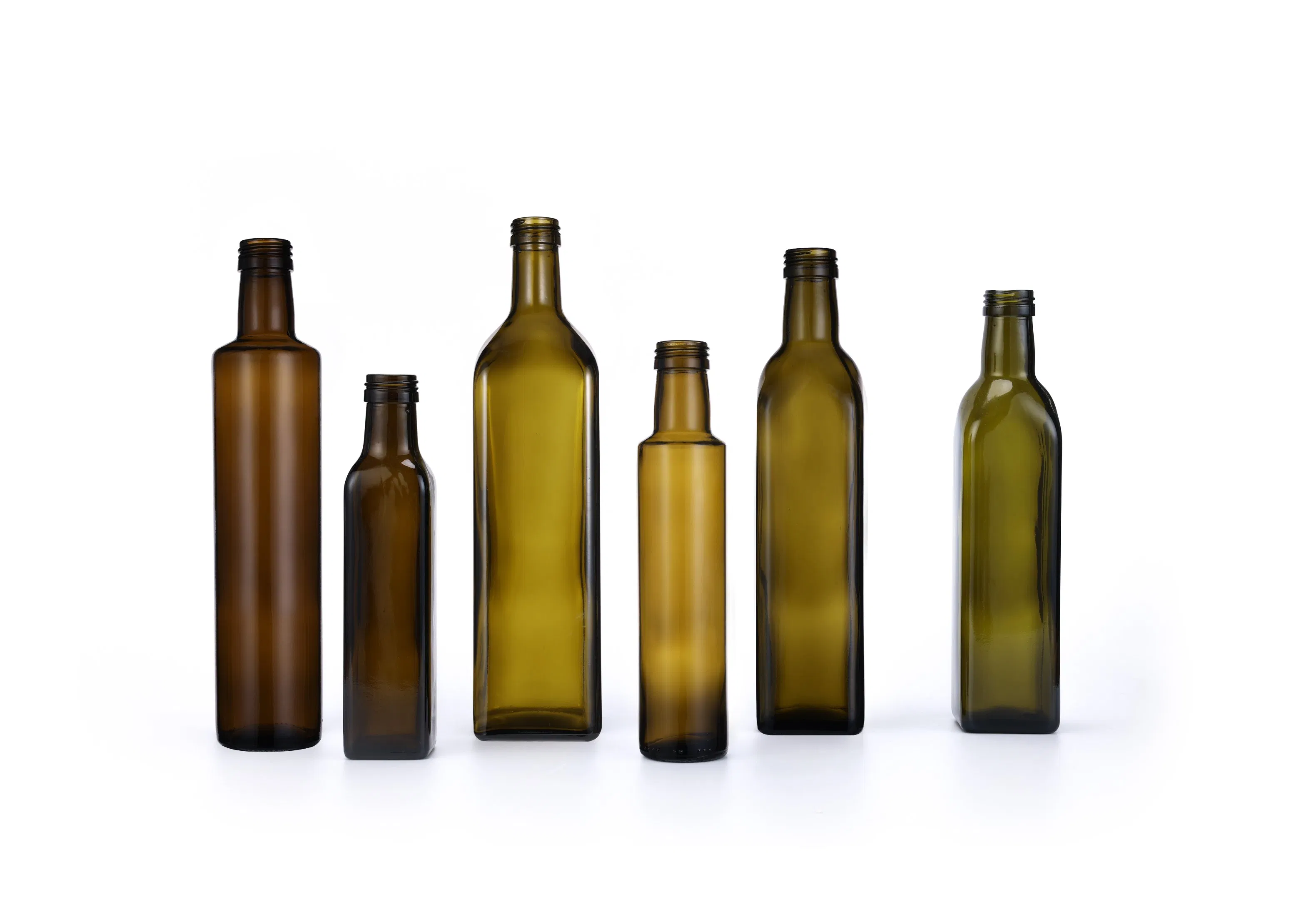 Modern Style Olive Oil Bottle 500ml 750ml Dark Green Glass Bottle with Spot Wholesale