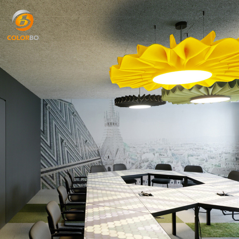 High Quality Circular Modern Design wall panel PET Felt LampShade