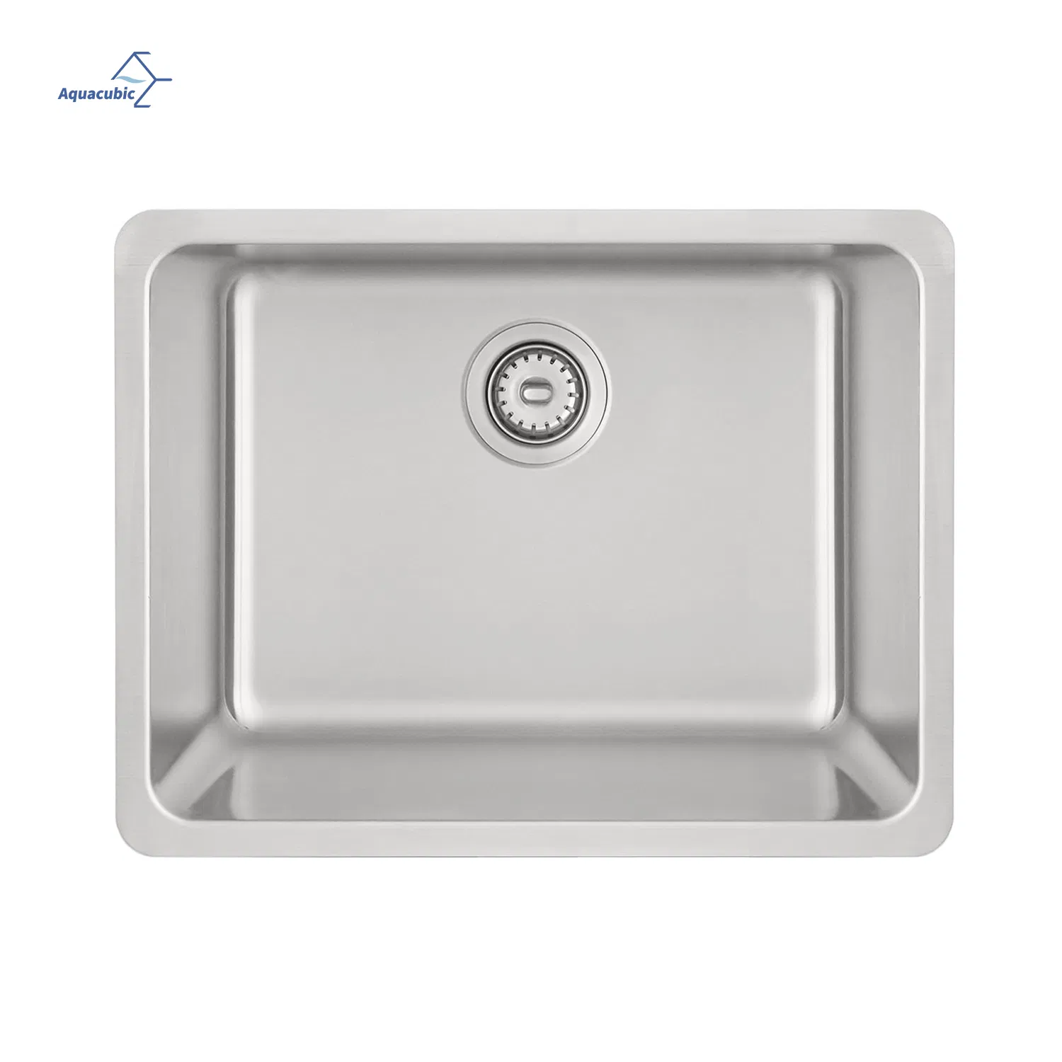 21 Inch Small Radius Corner Stainless Steel Undermount Installation Single Basin Kitchen Sink