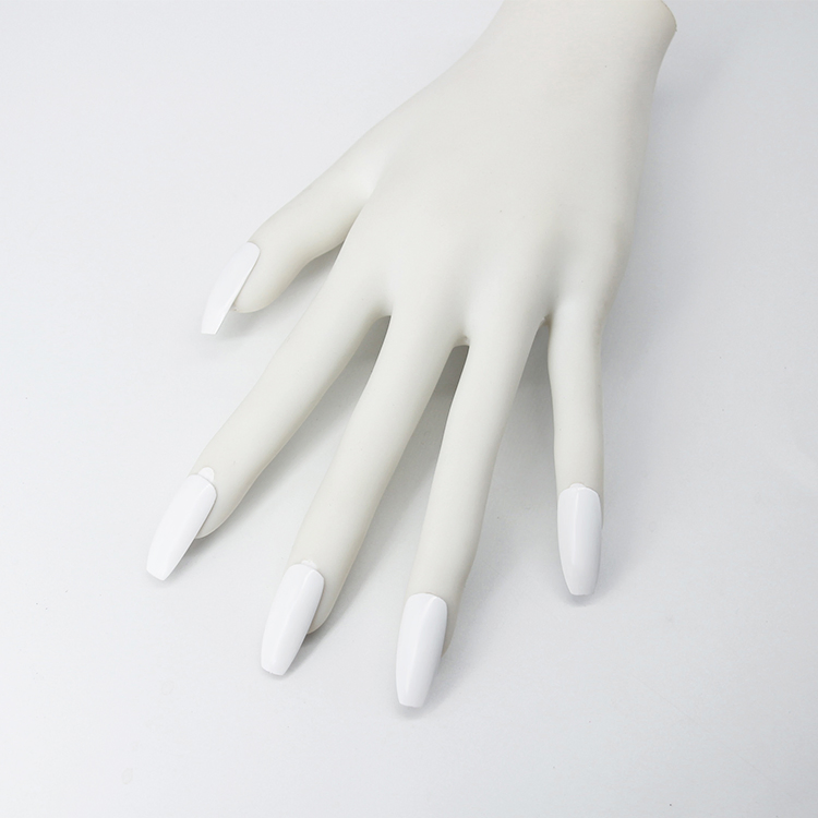 Built-in Bracket Flexible False Artificial Nail Art Training Hand Practice Manicure Model