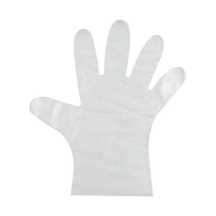 Clear Stretch Hybrid Gloves TPE/Poly Blend Disposable Durable Gloves Food Service Manufacturing