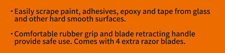 Rolingdog-PRO 50216 Window Scraper with 5 Blades Removal Clean Hand Tools