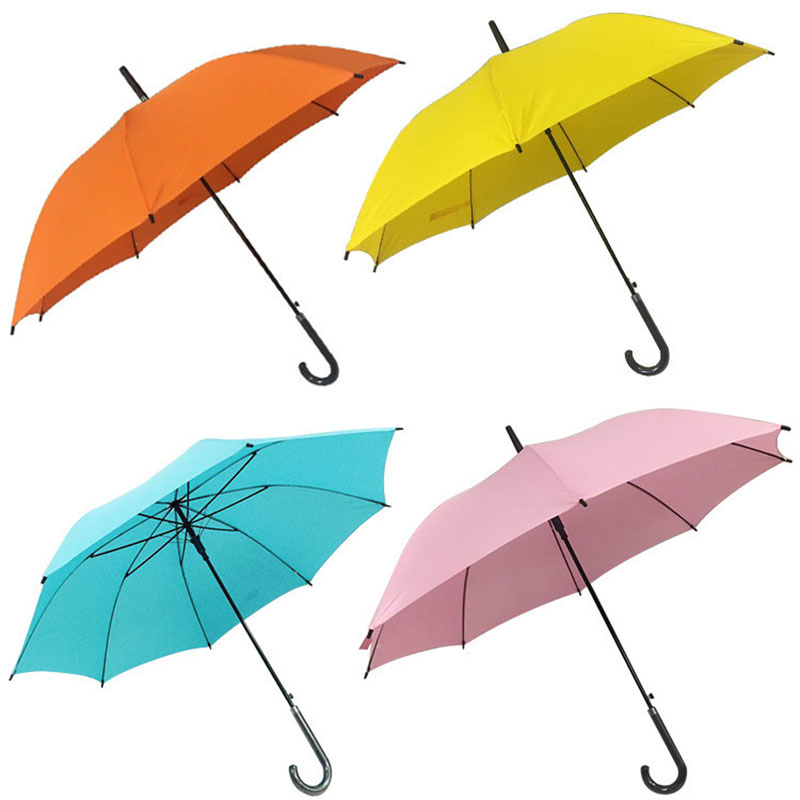 Прочный ветрозащитный зонт с крючковой ручкой, 16 спиц