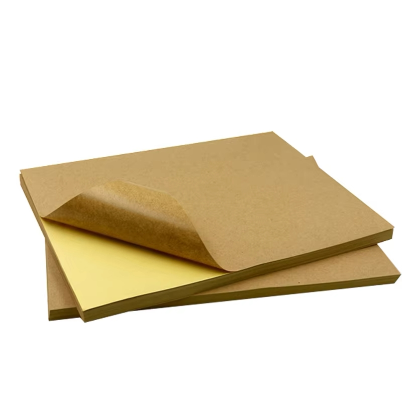 A4 Paper Roll Self-Adhesive Kraft Paper Back Printing for Carton Label