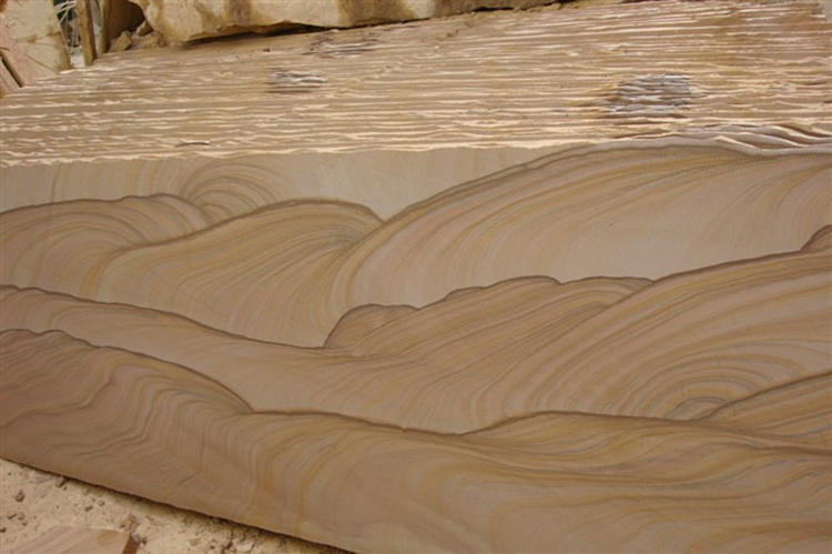 Natural Stone Cobble Pebble Yellow Sandstone for Garden Decoration Building Material