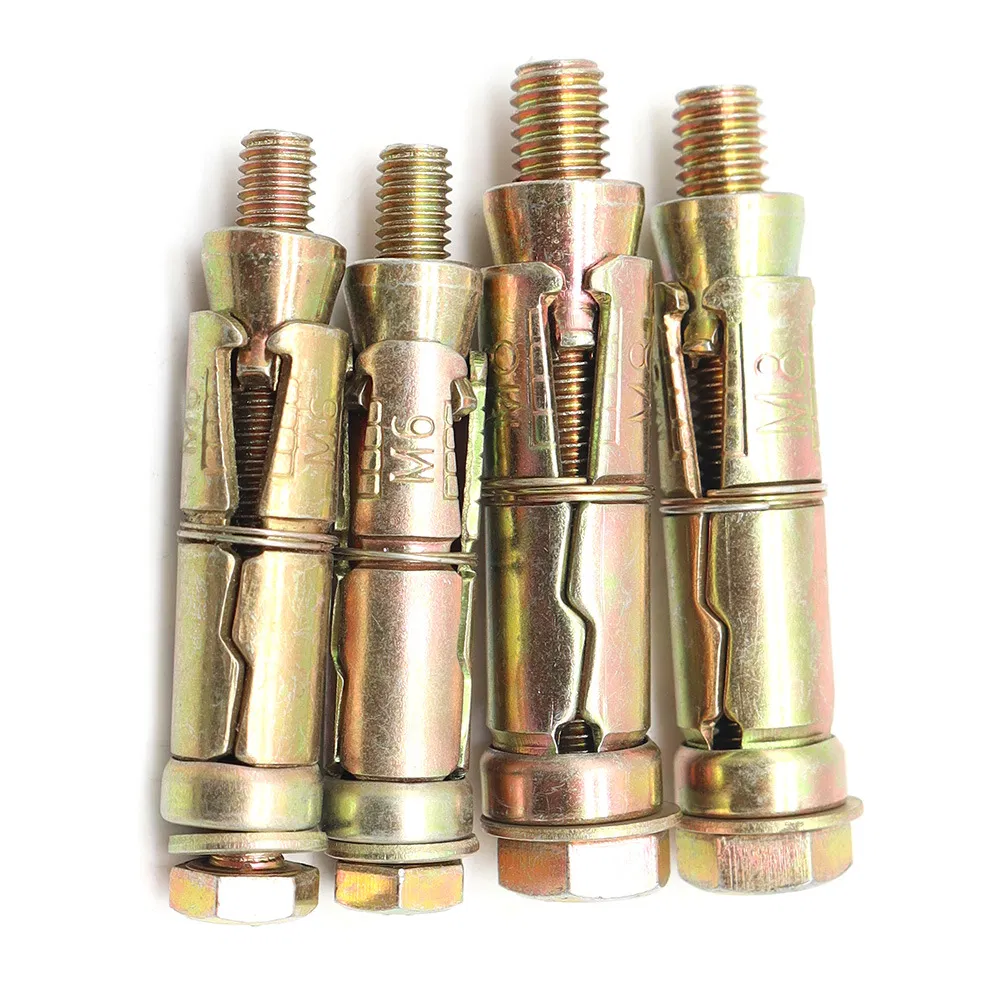 Factory Supplier 3/4 Pieces 4 PCS Heavy Duty Shield Anchor Fix Bolt Expasion Bolt Fixing Bolt Anchor