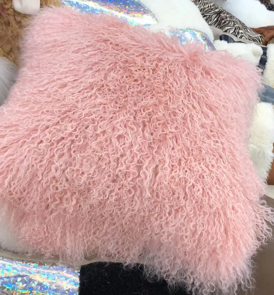 Pure Natural Tibetan Lambskin Fabric Rug