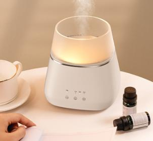 Portable Cool Mist Humidifier, 300ml USB Mini Air Humidifier with 7 Color LED Night Light