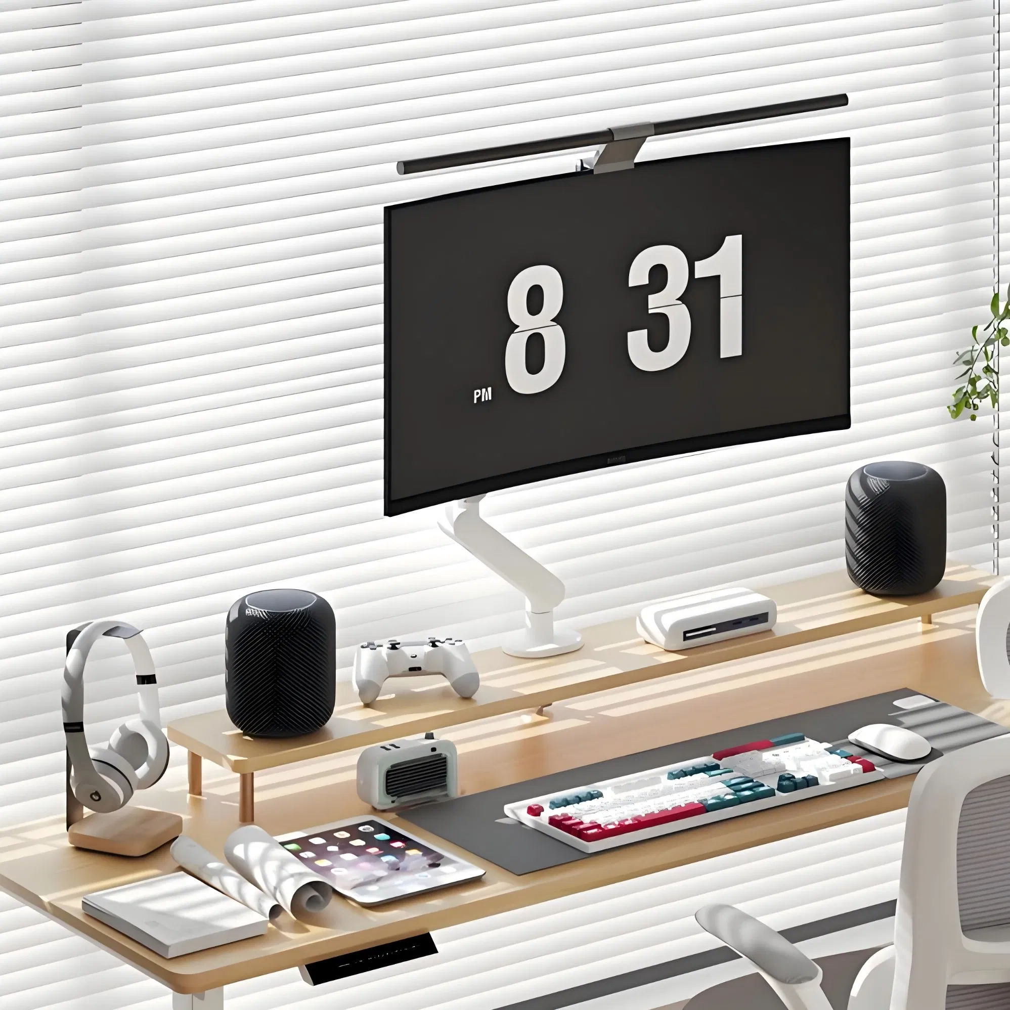 Кронштейн для двух мониторов до 32 дюймов, стальной