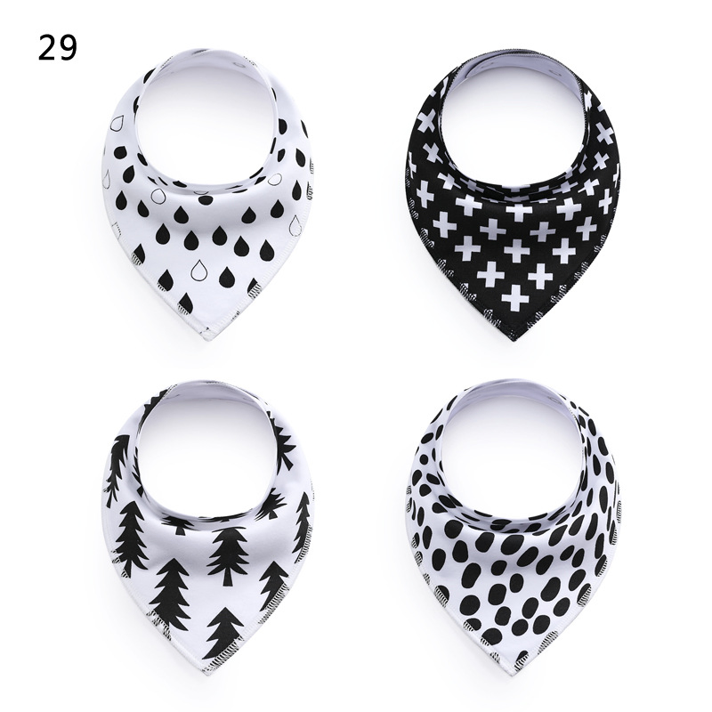 0147 Saliva Towel Fleece Cotton Triangle Towel Spring and Autumn Baby Bib