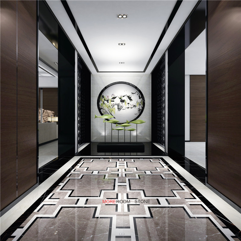 Messi Grey Ceramic Marble Texture Full Body Floor Tile
