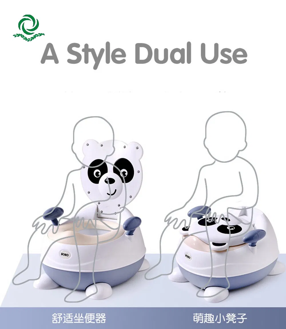 Cartoon Panda Eco Friend Plastic Children Toilet Training Baby Potty Seat for Boy Girl Kids Washroom Pot