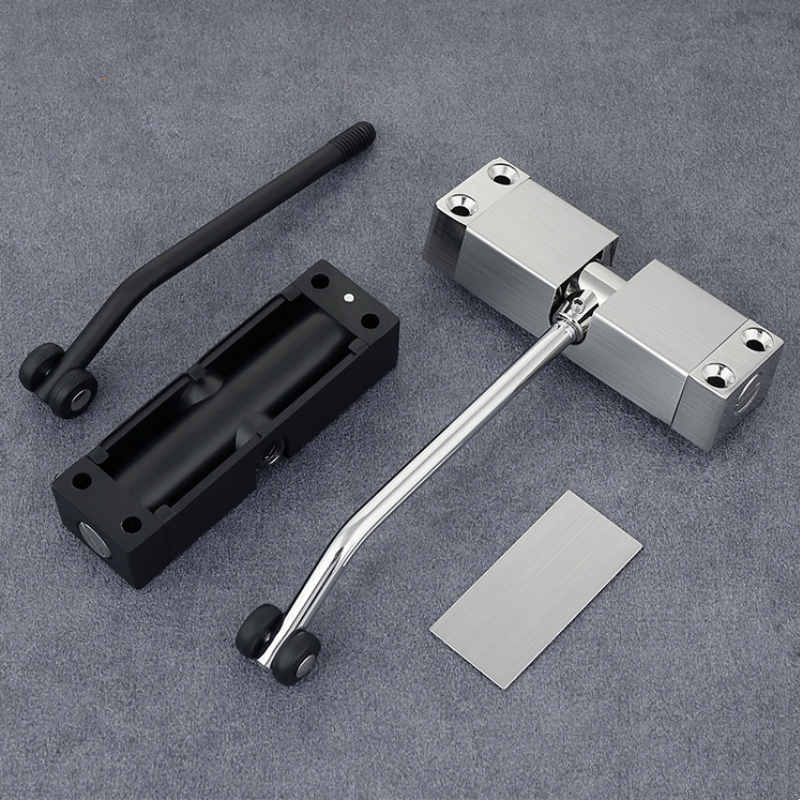 Square Simple Mounted Install Silent Automatic Self with Adjustable Spring Speed 10-35 Kg Wooden Door Door Closer