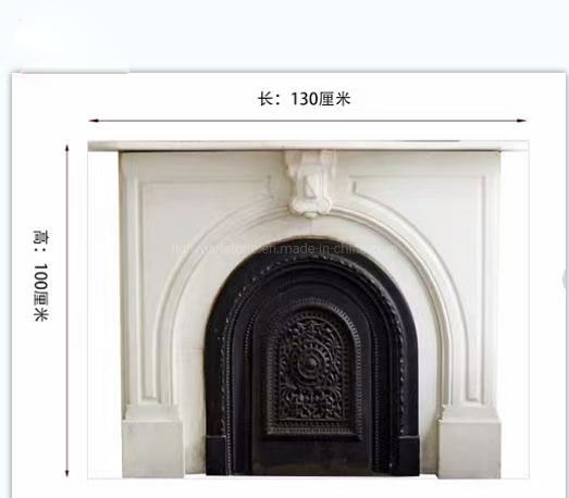 French Style Fireplace Surround White Marble Fireplace Surround