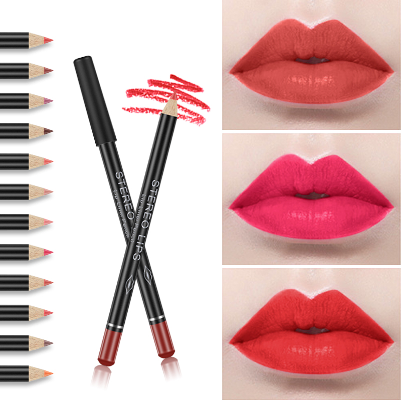 Wholesale Mineral Waterproof Natural Vegan Smooth Matte Creamy Lipliner Set