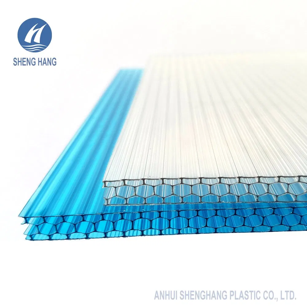 UV Resistance Plastic Honeycomb Panel Multi-Wall Polycarbonate Cellular Sheet