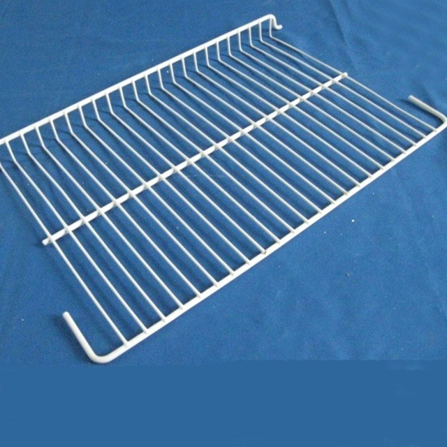 Custom Freezer Shelves Basket Wire Rack PE Coated Hanging Refrigerator Wires Shelf for Refrigerator Spare Parts