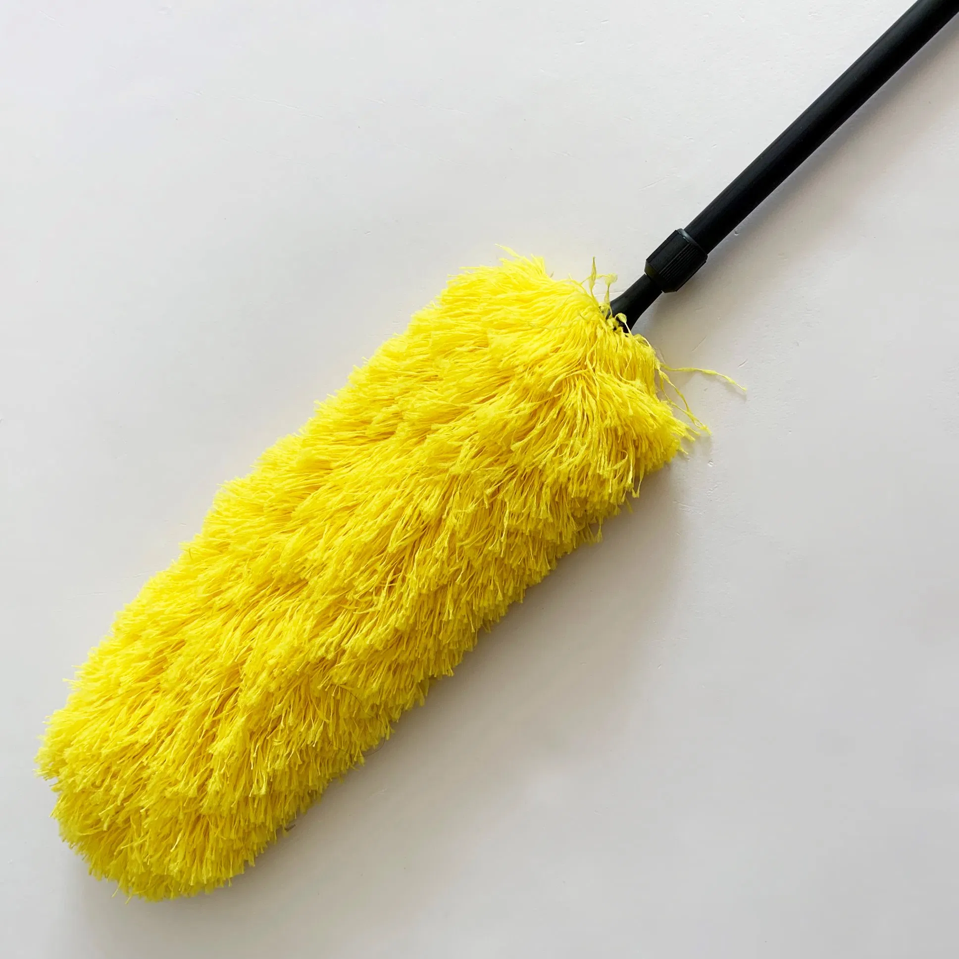 Telescopic Fluffy Duster with PVC Telescopic Handle and PP Block with Microfibre Duster Head for Home and Office Cleaning