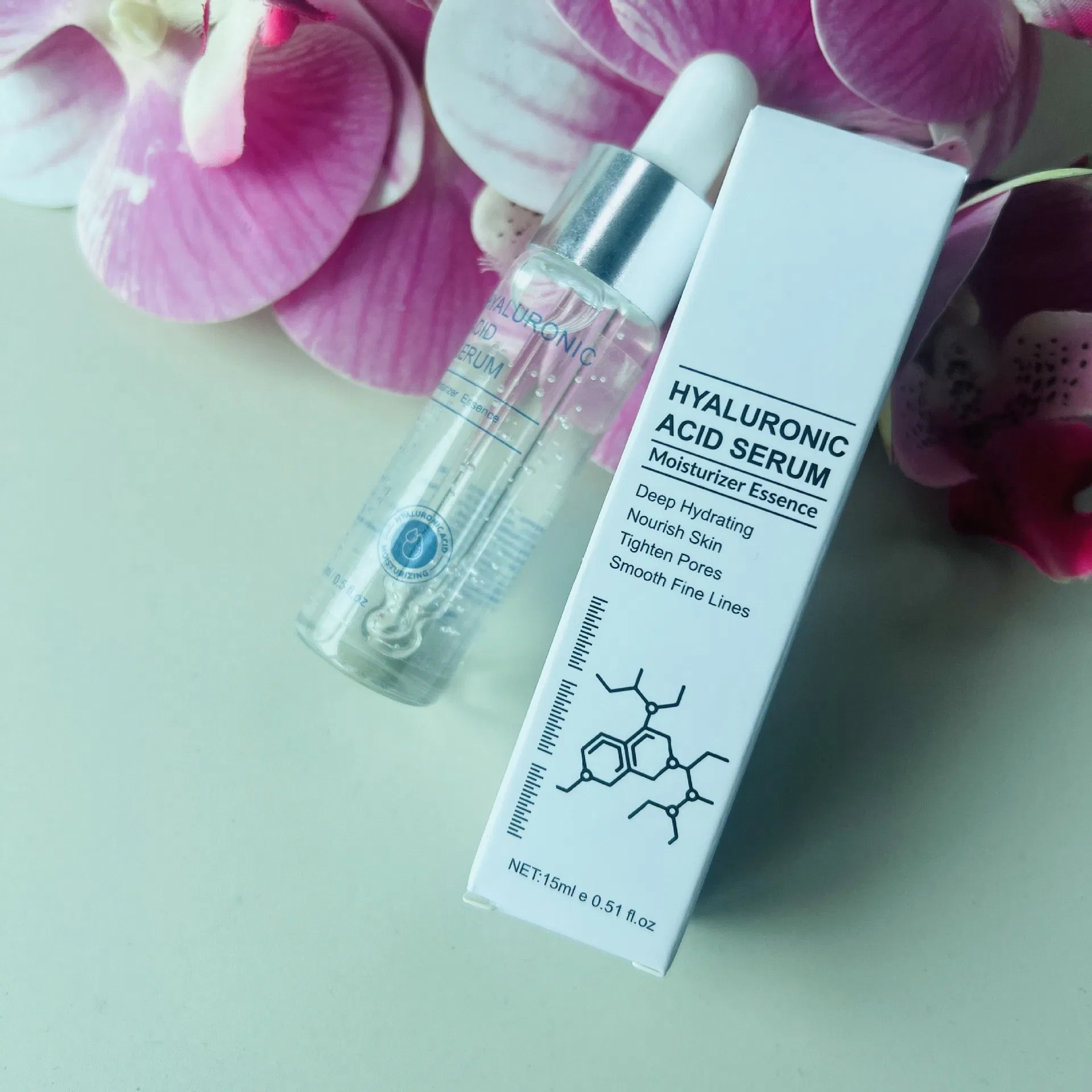 Private Label Deep Hydrating Moisturizer Essence Tighten Pores Hyaluronic Acid Lip Serum