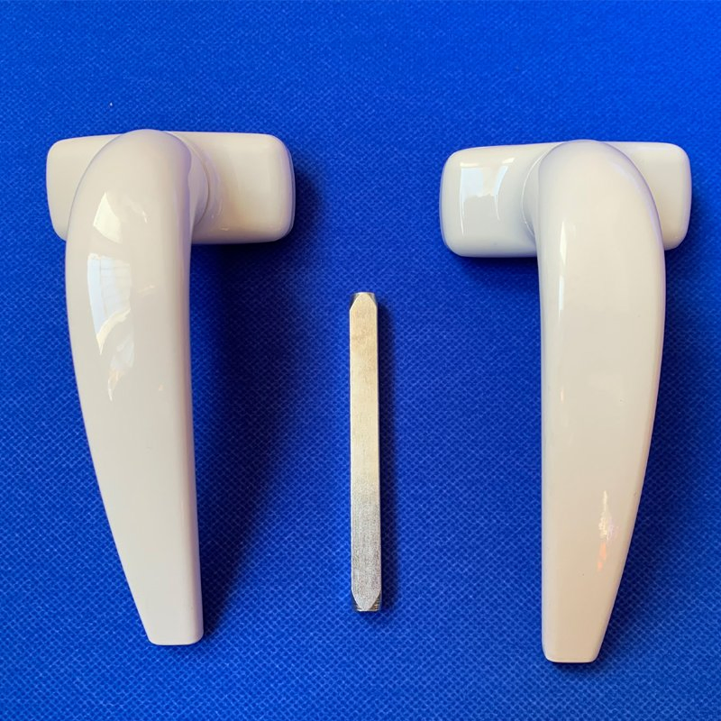 White Alloy Window Handle Replacement Set with Spindle for UPVC/Aluminium Window Hardware