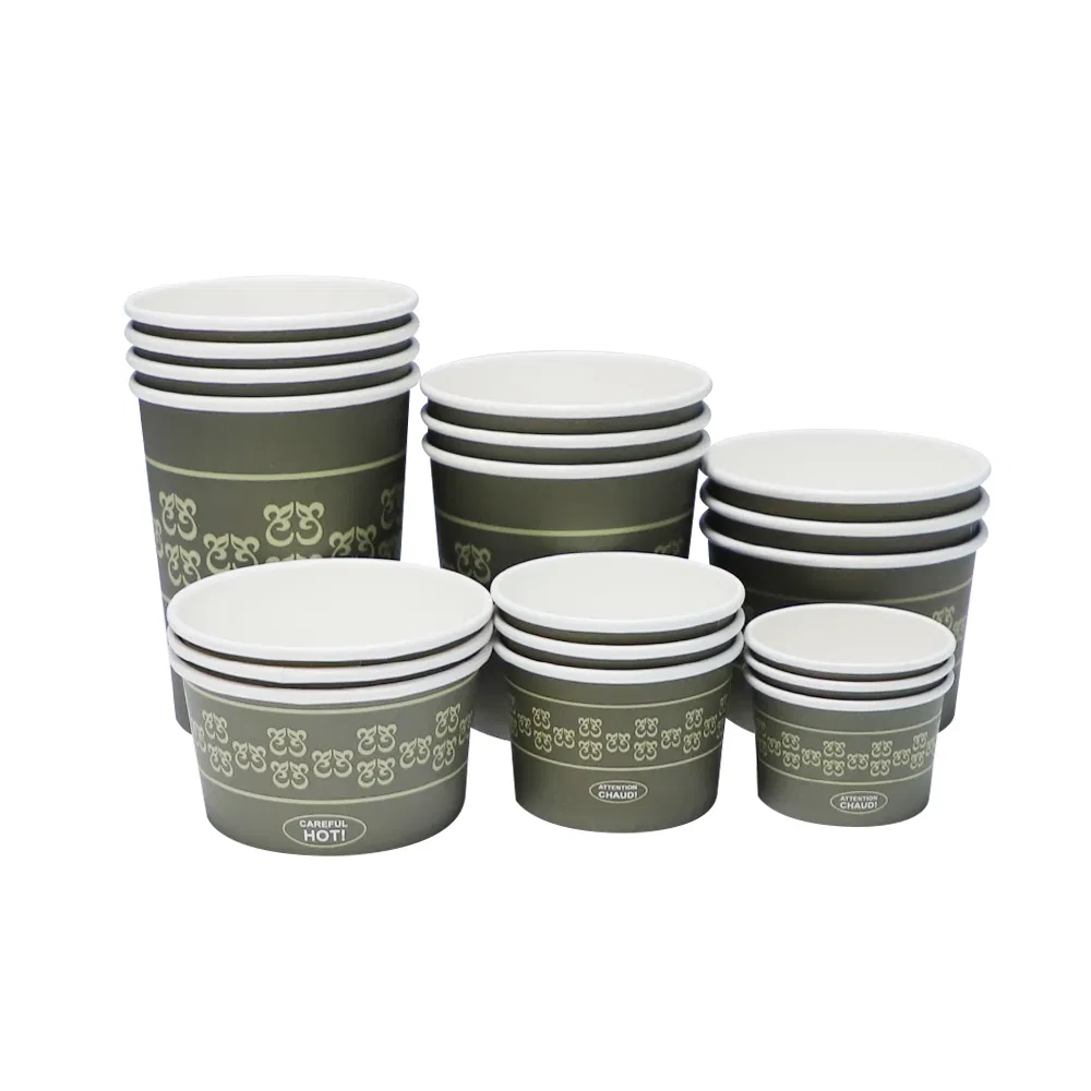 Whlosale Eco-Friendly Paper Soup Cup for Take Away Food Customisable