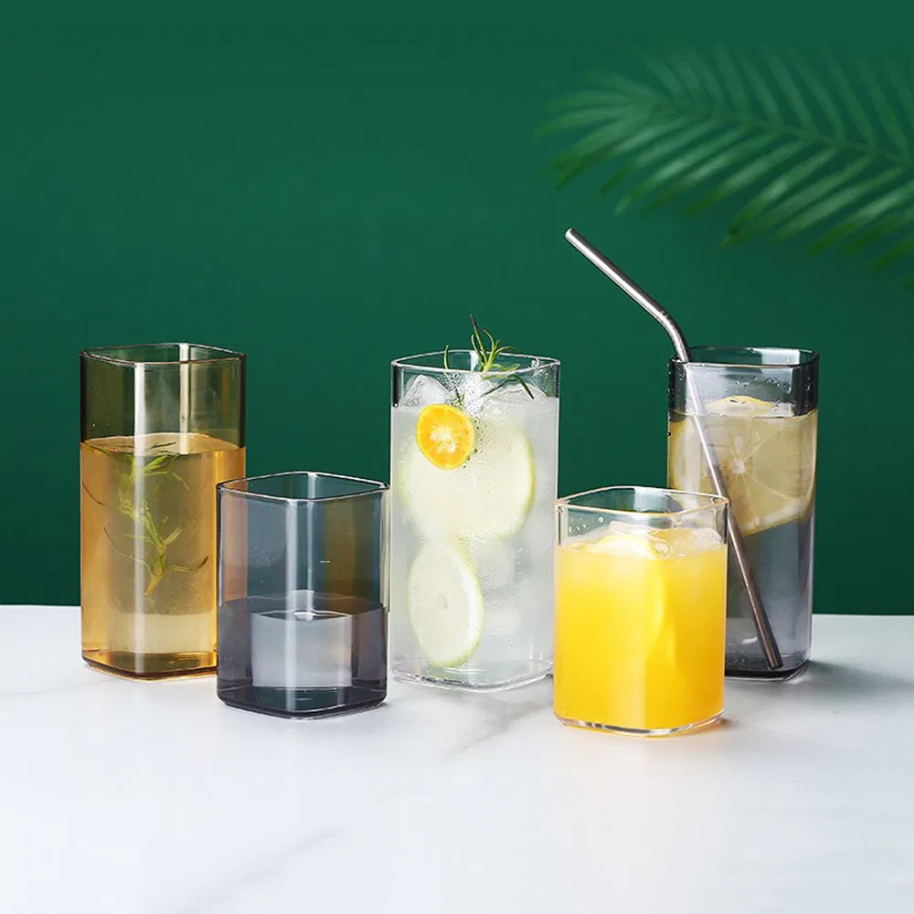 Customized Square Shape Colorful Beverage Cup with Different Capacity