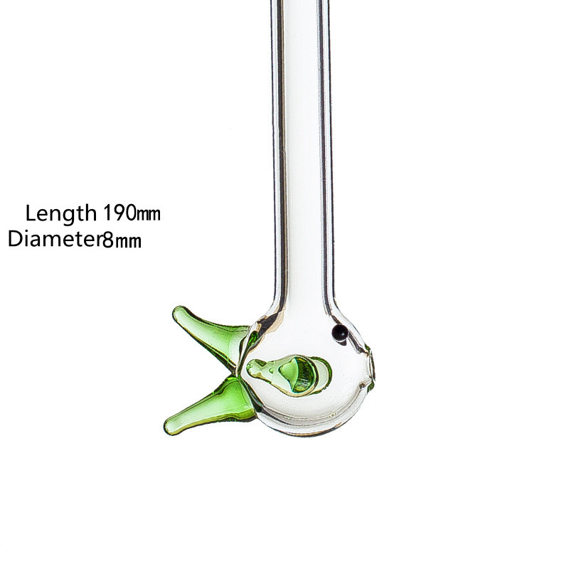 Hot-Sale Crystal Straw High Borosilicate Gemstone Reusable Glass Straw