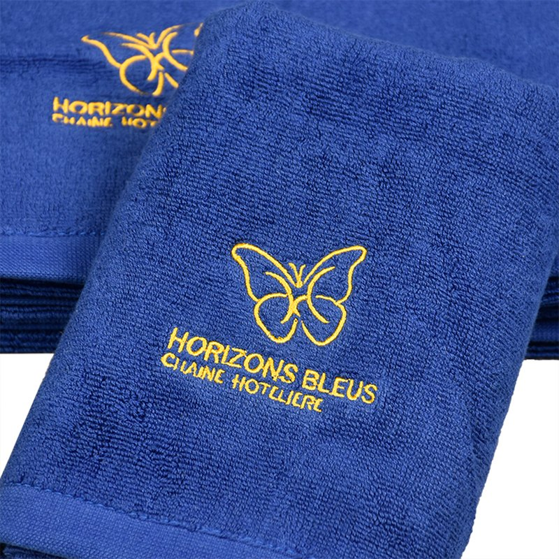 Wholesale White 100% Cotton 16s/21s/32s Thread Hotel Towel