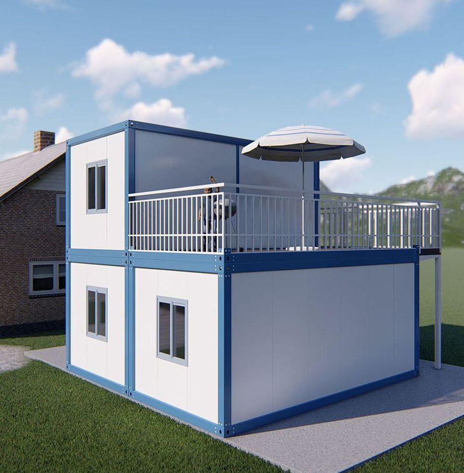 Temporary Container Offices Modular Home Tiny House Container Home Prefab Prefabricated House ODM as Dormitory