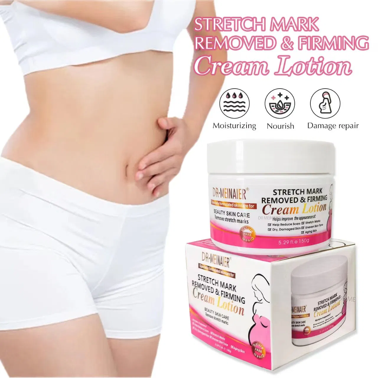Anti Wrinkle Anti Scars Shea Butter Vc Natural Skin Repair Remove Stretch Mark Cream Pregnancy
