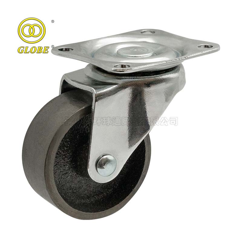 China Supplier OEM 75mm Swivel Steel Wheel Cast Iron Caster