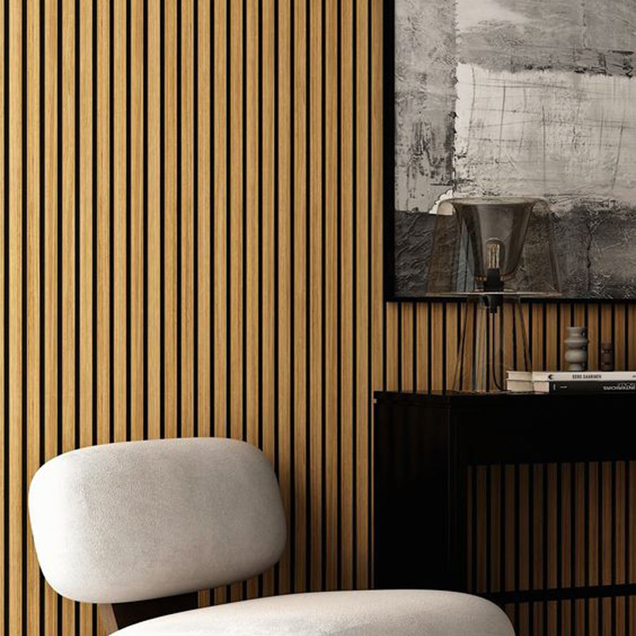 High Quality Panel Wood Veneer Slats Grooved Acoustic Panel Wooden Acoustic Panels