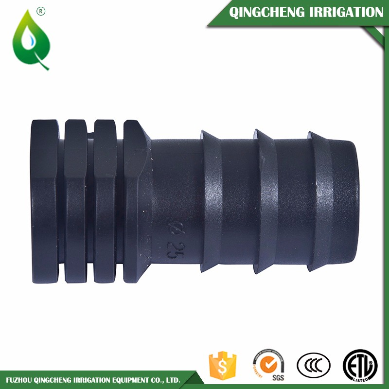 Black Barbed Male Threaded Connector Drip Pipe